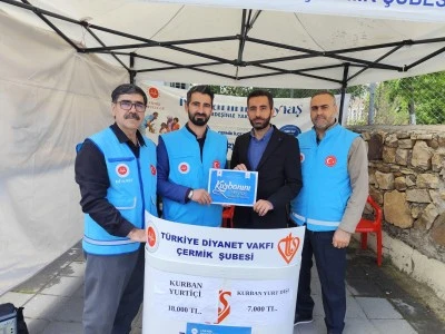&Ccedil;ermik'te 230 kurban bağışı yapıldı