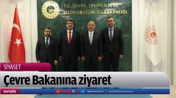 &Ccedil;evre Bakanına ziyaret
