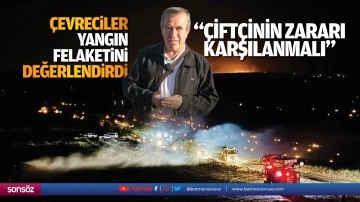 &Ccedil;evreciler yangın felaketini değerlendirdi