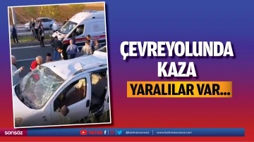 &Ccedil;evreyolunda kaza!