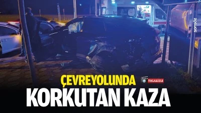 &Ccedil;evreyolunda korkutan kaza