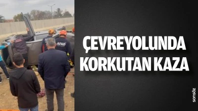 &Ccedil;evreyolunda korkutan kaza