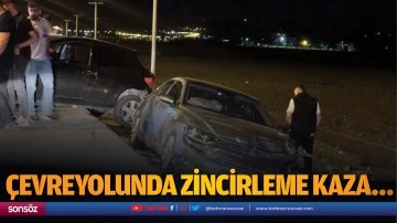 &Ccedil;evreyolunda zincirleme kaza&hellip;