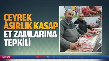 &Ccedil;eyrek asırlık kasap, et zamlarına tepkili