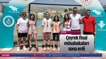 &Ccedil;eyrek final m&uuml;sabakaları sona erdi