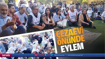 Cezaevi &ouml;n&uuml;nde eylem&hellip;