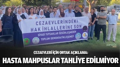 Cezaevleri i&ccedil;in ortak a&ccedil;ıklama