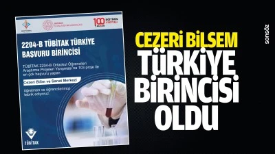 Cezeri BİLSEM, T&uuml;rkiye birincisi oldu