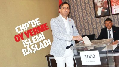 CHP&rsquo;de oy verme işlemi başladı