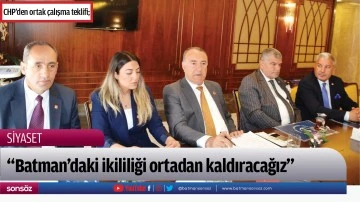 CHP&rsquo;den ortak &ccedil;alışma teklifi;