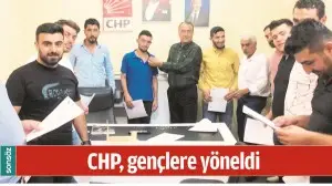 CHP, GEN&Ccedil;LERE Y&Ouml;NELDİ