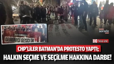 CHP&rsquo;liler Batman&rsquo;da protesto yaptı