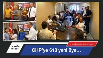CHP&rsquo;ye 618 yeni &uuml;ye&hellip;