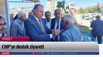 CHP&rsquo;ye destek ziyareti