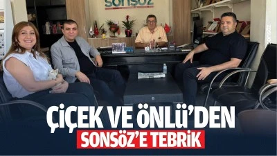 &Ccedil;i&ccedil;ek ve &Ouml;nl&uuml;&rsquo;den Sons&ouml;z&rsquo;e tebrik&hellip;
