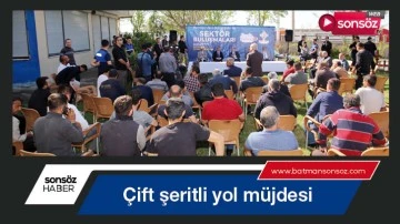 &Ccedil;ift şeritli yol m&uuml;jdesi
