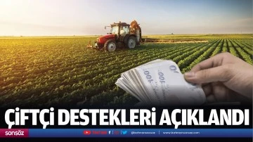 &Ccedil;ift&ccedil;i destekleri a&ccedil;ıklandı