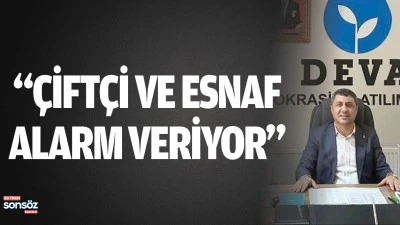 &ldquo;&Ccedil;ift&ccedil;i ve esnaf alarm veriyor&rdquo;