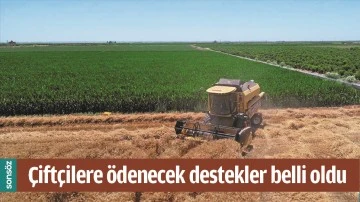 &Ccedil;İFT&Ccedil;İLERE &Ouml;DENECEK DESTEKLER BELLİ OLDU