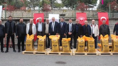 &Ccedil;ift&ccedil;iye 176 bin kilo mercimek dağıtıldı