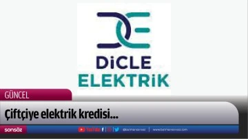 &Ccedil;ift&ccedil;iye elektrik kredisi...