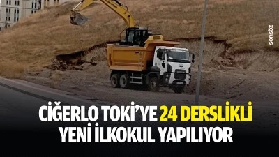 Ciğerlo TOKİ&rsquo;ye 24 derslikli yeni ilkokul yapılıyor