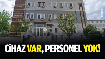 Cihaz var, personel yok!