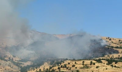 &Ccedil;ıkan &ouml;rt&uuml; ve orman yangınına m&uuml;dahale ediliyor