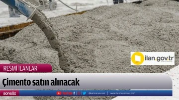&Ccedil;imento satın alınacak