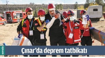 &Ccedil;INAR&rsquo;DA DEPREM TATBİKATI