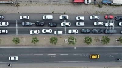 &ccedil;işleri Bakanı Yerlikaya'dan "trafik kurallarına uyalım" &ccedil;ağrısı