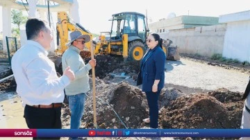 Cizre Kaymakamı Demir, yapımı s&uuml;ren yatırımları inceledi