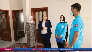 Cizre Kaymakamı Demir, yaşlı vatandaşları ziyaret etti