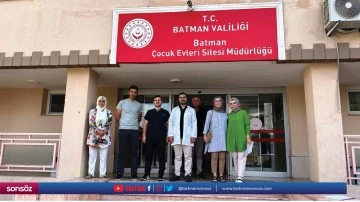 &Ccedil;ocuk Evlerinde diş taraması yapıldı