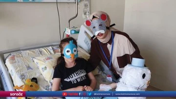 &Ccedil;ocuk hastanesinde moral etkinliği d&uuml;zenlendi