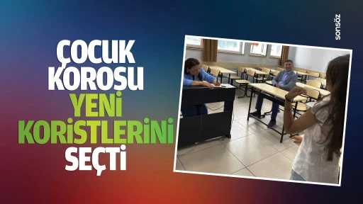 &Ccedil;ocuk korosu yeni koristlerini se&ccedil;ti
