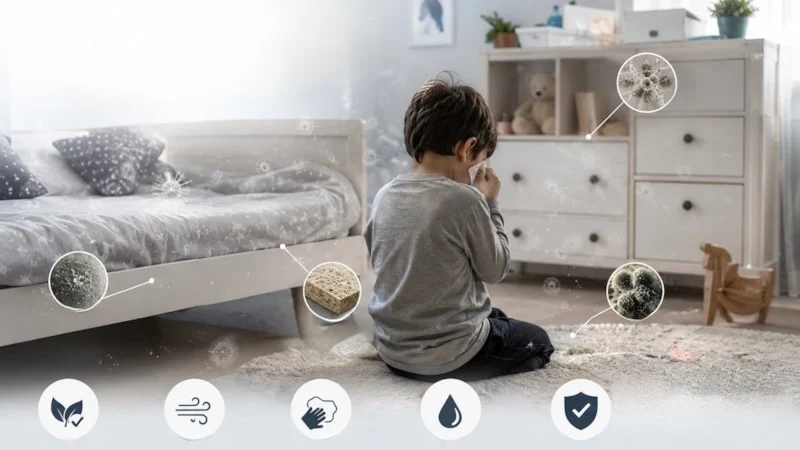 &Ccedil;ocuk odası mobilyalarında g&ouml;zden ka&ccedil;an alerjen riski