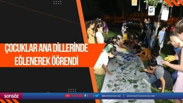&Ccedil;ocuklar ana dillerinde eğlenerek &ouml;ğrendi