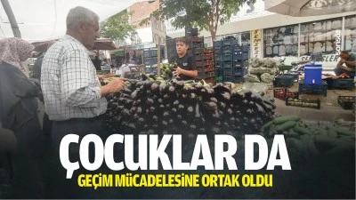 &Ccedil;ocuklar da ge&ccedil;im m&uuml;cadelesine ortak oldu