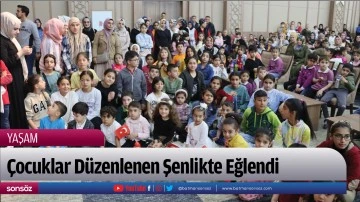 &Ccedil;ocuklar D&uuml;zenlenen Şenlikte Eğlendi