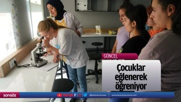 &Ccedil;ocuklar eğlenerek &ouml;ğreniyor