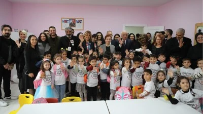 &Ccedil;ocuklar G&uuml;ls&uuml;n Diye Derneğince yaptırılan Narin Anaokulu a&ccedil;ıldı