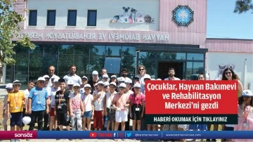 &Ccedil;ocuklar, Hayvan Bakımevi ve Rehabilitasyon Merkezi&rsquo;ni gezdi
