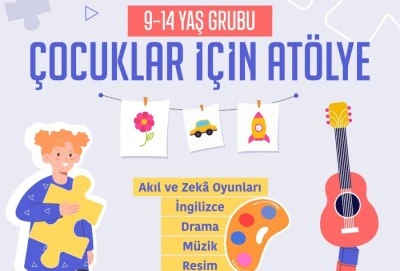 &Ccedil;ocuklar i&ccedil;in at&ouml;lye kayıtları başladı