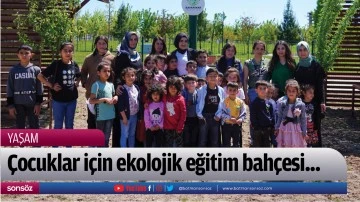 &Ccedil;ocuklar i&ccedil;in ekolojik eğitim bah&ccedil;esi...