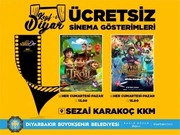 &Ccedil;ocuklar i&ccedil;in &uuml;cretsiz sinema g&ouml;sterimleri