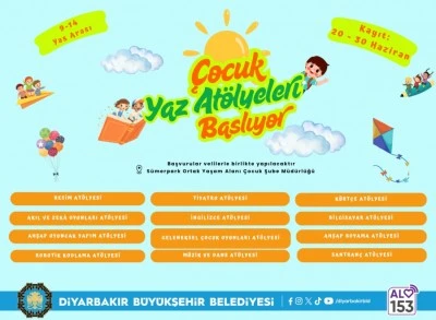 &Ccedil;ocuklar i&ccedil;in yaz at&ouml;lyeleri başlıyor