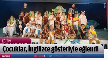 &Ccedil;ocuklar, İngilizce g&ouml;steriyle eğlendi