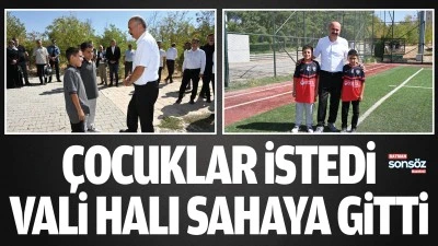 &Ccedil;ocuklar istedi, Batman Valisi halı sahaya gitti