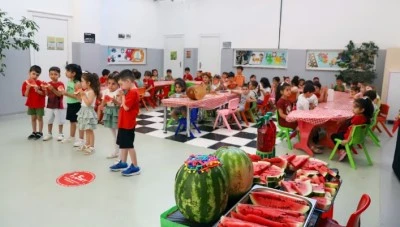 &Ccedil;ocuklar Karpuz Şenliği'nde hem eğlendi hem &ouml;ğrendi